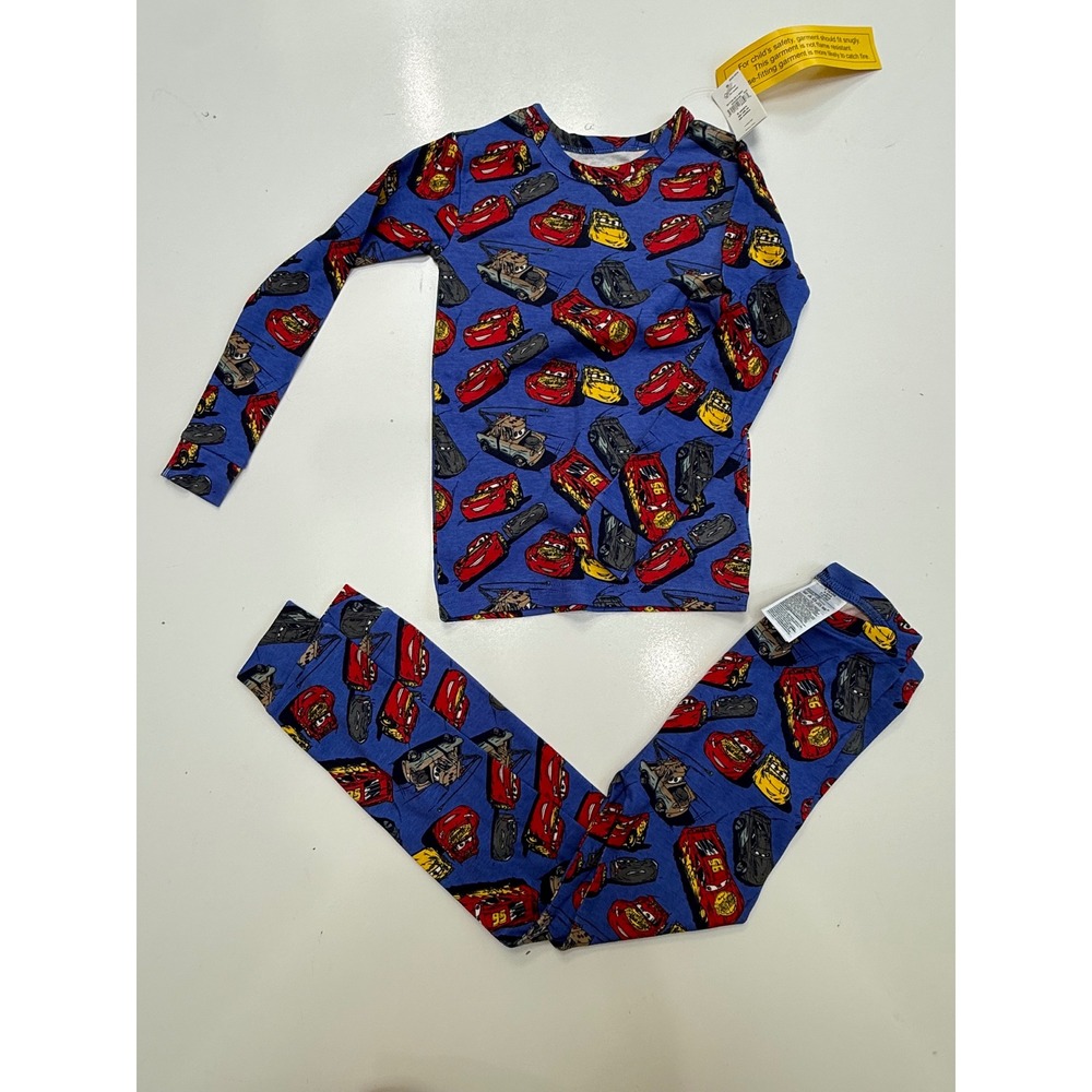 Baby Gap Disney Pixar Cars Pajamas Set Blue Lightning McQueen Mater 6 Years NWT